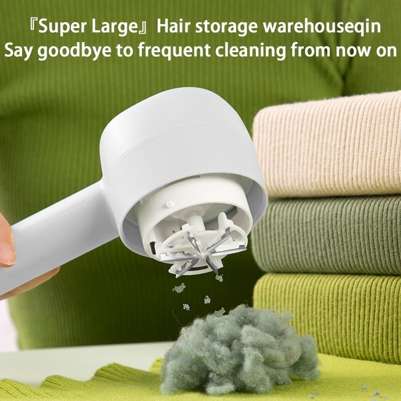 Electric Fabric Shaver Pro – 6-Blade Lint Remover with LED Display, 3 Speeds for Clothes, Sofa & Blankets