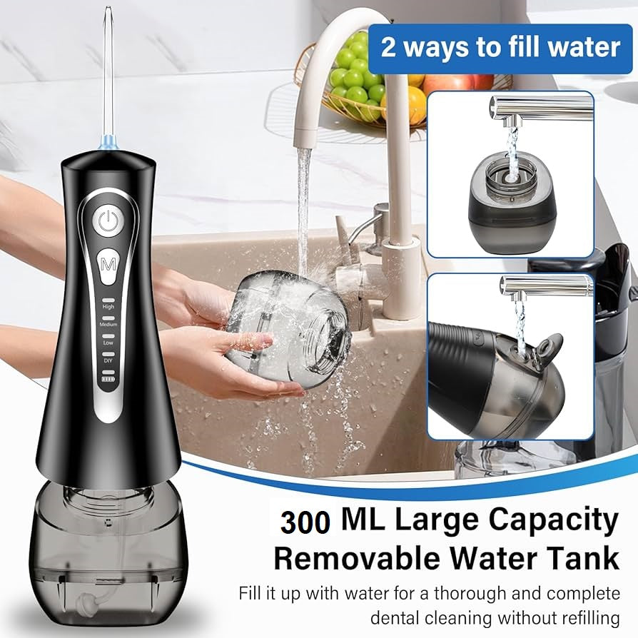 Cordless Water Flosser – Deep Clean Teeth & Healthy Gums (5 Modes, Waterproof)