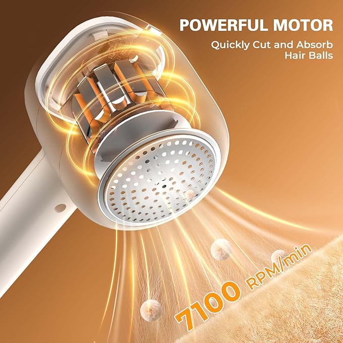 Electric Fabric Shaver Pro – 6-Blade Lint Remover with LED Display, 3 Speeds for Clothes, Sofa & Blankets