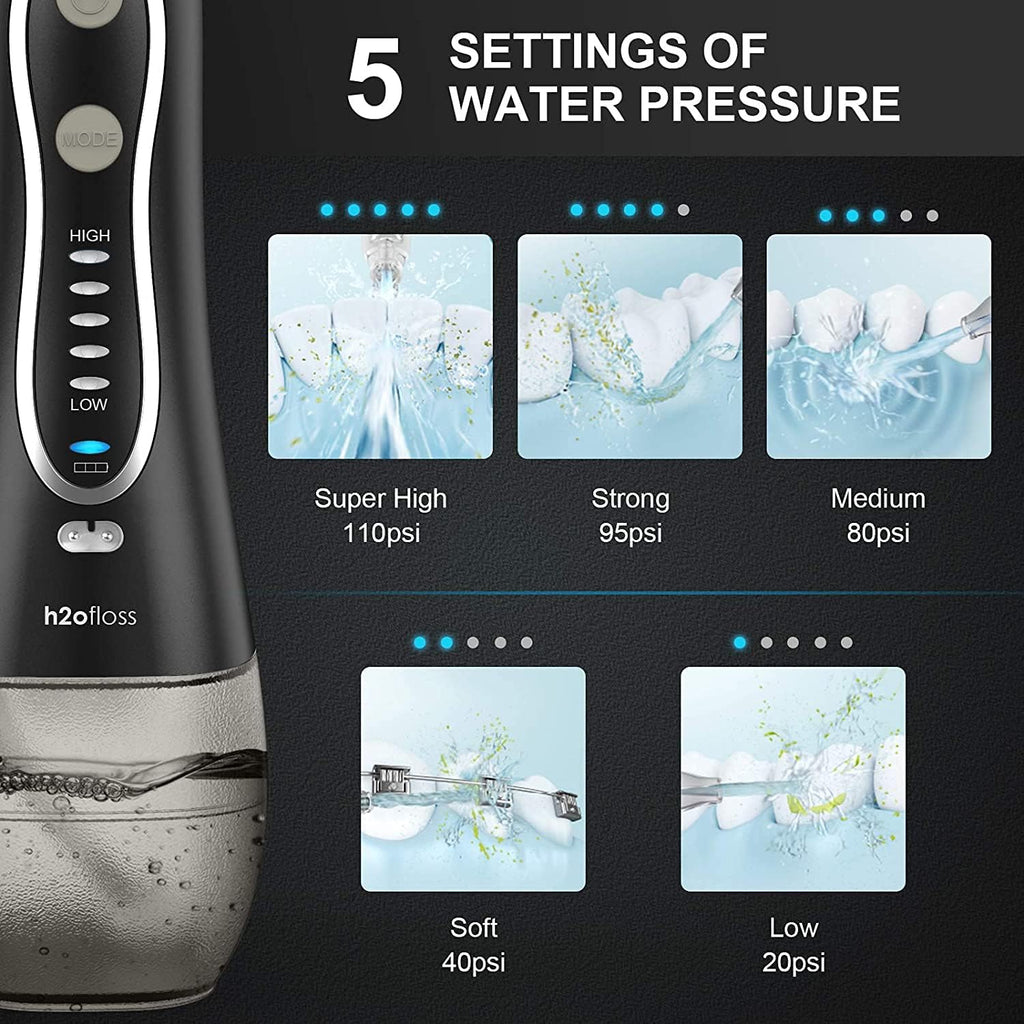 Cordless Water Flosser – Deep Clean Teeth & Healthy Gums (5 Modes, Waterproof)