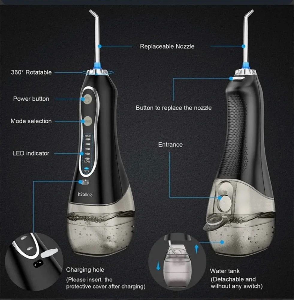 Cordless Water Flosser – Deep Clean Teeth & Healthy Gums (5 Modes, Waterproof)