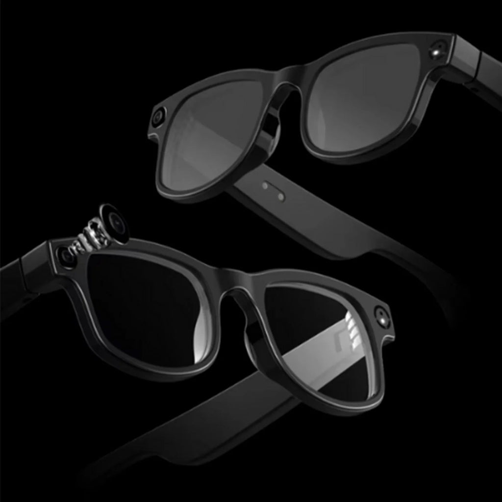 AI Smart Camera Glasses with Speakers – 8MP HD Camera, Bluetooth Calls, Music, 16GB Storage & 3 Interchangeable Lenses