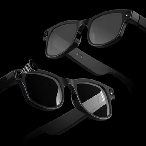 AI Smart Camera Glasses with Speakers – 8MP HD Camera, Bluetooth Calls, Music, 16GB Storage & 3 Interchangeable Lenses